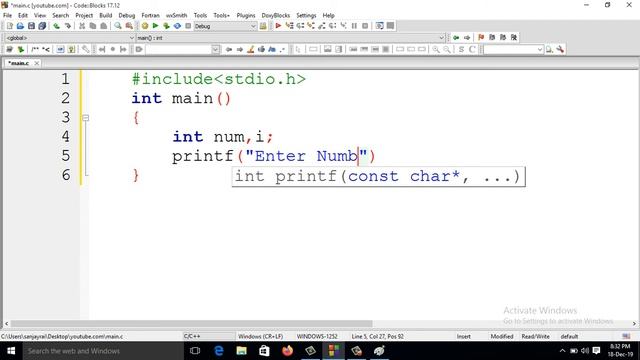 C Program to print Series 1 2 9 28 65 nth term (Hindi) смотреть онлайн