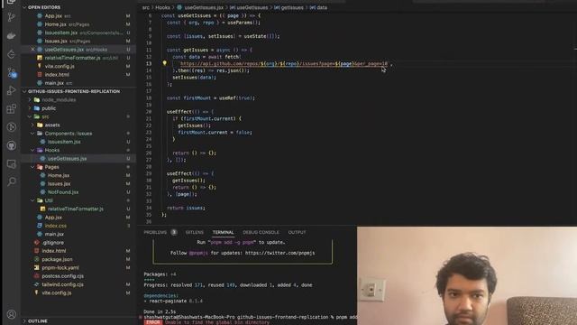 Replicating github issues page pt3 (Vite, React.js, React Router, Pnpm, TailwindCSS, Git, GitHub... смотреть онлайн
