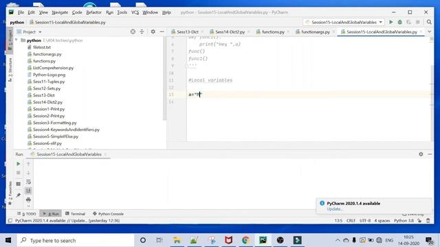 Tutorial:18 Global and Local Variables in Python смотреть онлайн