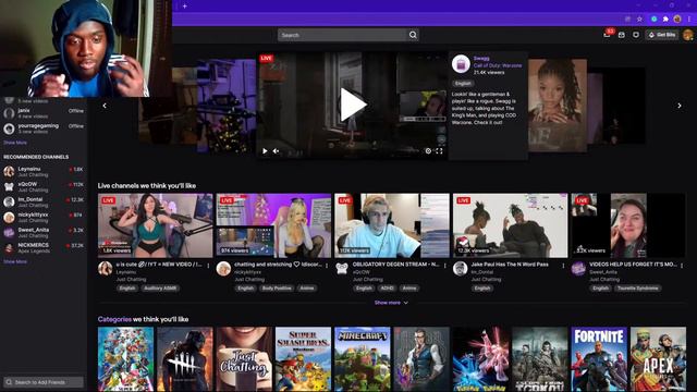 TWITCH IS TURNING INTO CHATURBATE смотреть онлайн