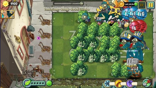 The Zombie Games - Round 4 (1/2) - Blockoli Challenge - Plants vs Zombies 2 MOD смотреть онлайн