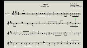Pedro - Sheet Music for Saxophone Alto (Remix Version) Backing Track incl