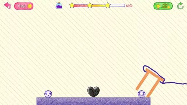 Love Story : Draw Physics Line. Heal Love. Level 68. 3 Stars. смотреть онлайн