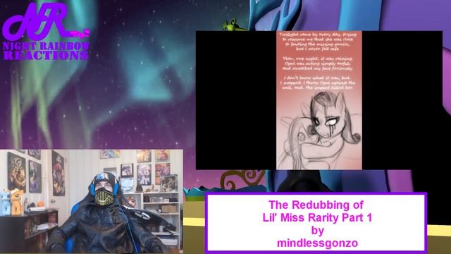 Night Rainbow Reacts: The Redubbing Of Lil' Miss Rarity, Pt. 1