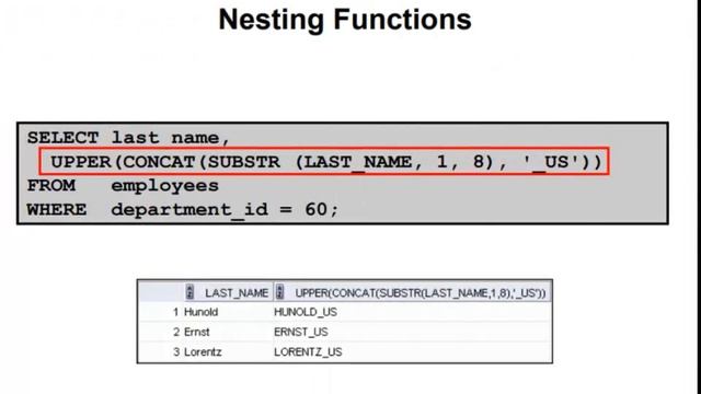 Nesting Functions: SQL Tutorial 47 смотреть онлайн