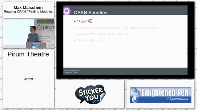 Day 3: Pirum Theatre: Max Maischein - Reading CPAN Finding Modules смотреть онлайн