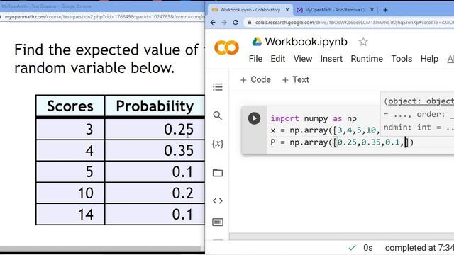 STA2023: Finding Expected Value of a Discrete Random Variable with Numpy смотреть онлайн