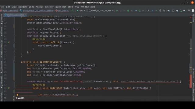 ANDROID - DATEPICKER TUTORIAL IN JAVA смотреть онлайн