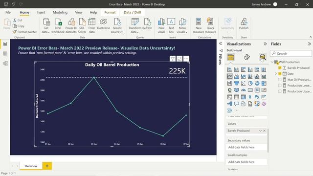 How to Create and Effectively Use Error Bars within Power BI | New March 2022 Feature смотреть онлайн