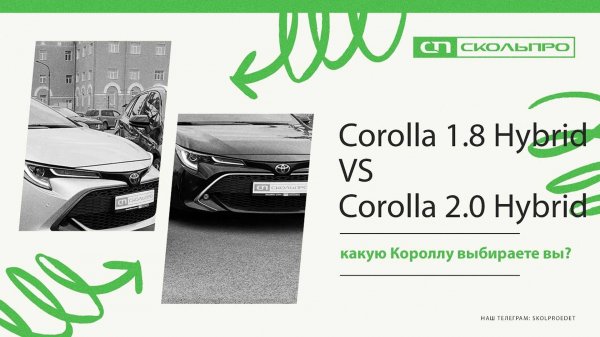 Сравниваем Тойоту Короллу 1.8 Гибрид с Короллой 2.0 Гибрид (Corolla 1.8 VS Corolla 2.0 Hybrid)