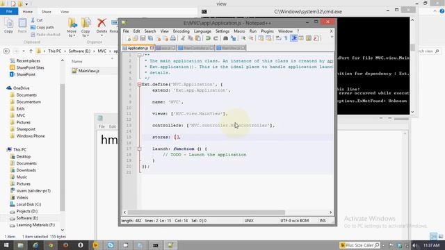 ExtJS MVC - Getting data from model to view смотреть онлайн