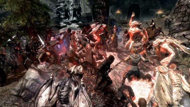 Skyrim Battles - Karliah & 49 Nightingale Sentinels vs Vampire Army смотреть онлайн