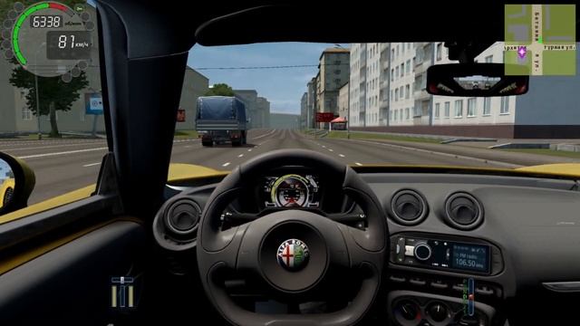 Обзор Машины 2013 ALFA ROMEO 4C В Игре-City Car Driving.Pegass Рулит. смотреть онлайн