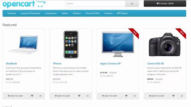 Discount Percent Ribbon Opencart смотреть онлайн
