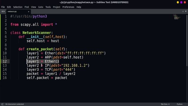Introduction to Network Programming Using Scapy || Building a Network Scanner смотреть онлайн