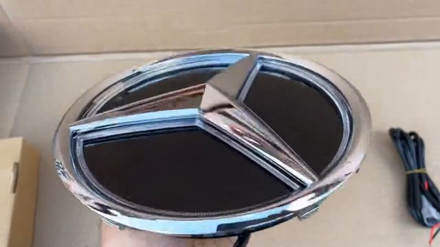 Звезда на решетку радиатора Mercedes-Benz хром 20,5 с подсветкой смотреть онлайн