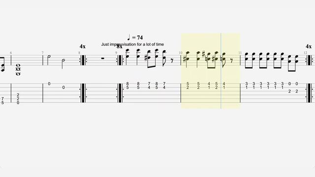 Pink Floyd - “Interstellar Overdrive” - Guitar Tab ♬ смотреть онлайн
