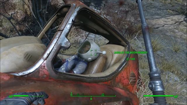 Fallout 4 Easter Egg Jangles the Moon Monkey triggers BEHEMOTH Super Mutant to appear смотреть онлайн