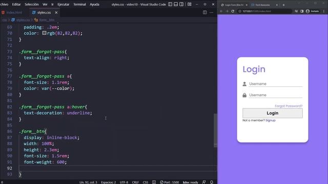 Login Form Using HTML CSS & JavaScript | How To Create a Login Form смотреть онлайн