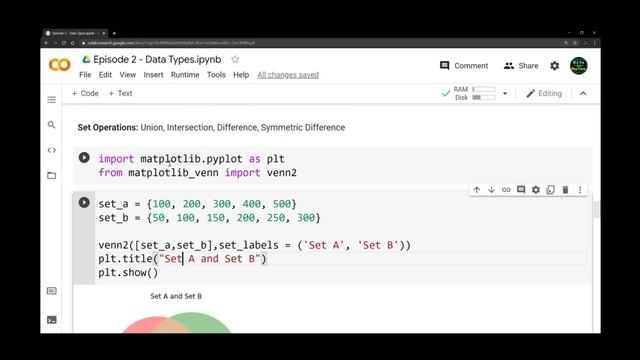 Python for Beginners - Data Types - Sets смотреть онлайн