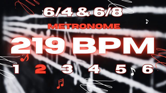 219 BPM - 6/4 & 6/8 Metronome смотреть онлайн
