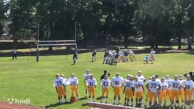 Jason Vargas Holy Cross HS Football Player (#84) Vs. Mount St. Michael HS