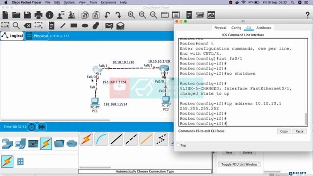 Networking Tutorial with Cisco CCNA 200-301 - 80 - Dynamic Routing BGP - Setup topology 2 router смотреть онлайн