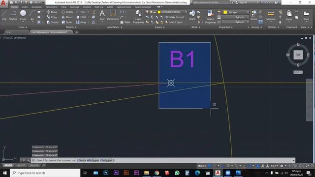 AutoCAD: Loci Mechanism Construction [Past CXC Question] смотреть онлайн