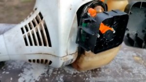 Мотокоса Stihl FS-55. Не заводится после «зимней спячки». Ремонт ускорительного насоса.