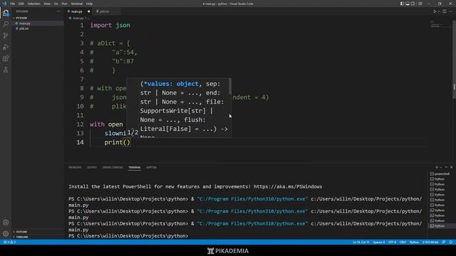 JSON w python смотреть онлайн