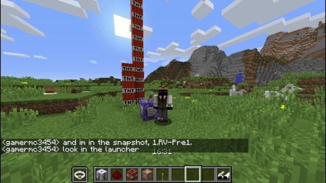 Playing Minecraft In 1.RV-Pre 1 / Minecraft The Trendy Update (April Fools)