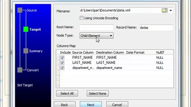 Export data from SQLite query results to XML file смотреть онлайн