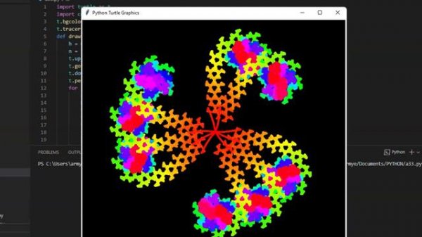 Amazing design python turtle graphics