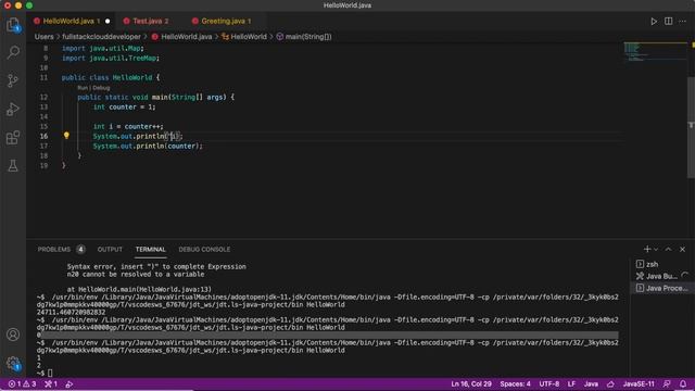 Java Crash Course: Assignment Operators смотреть онлайн
