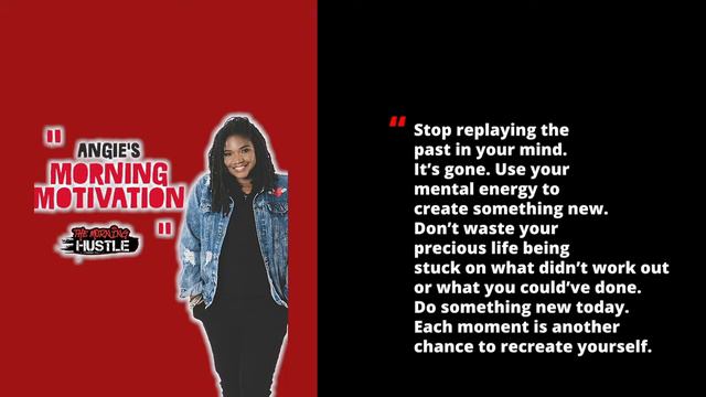 Angie's Motivation: "Stop replaying the past in your mind. It’s gone" смотреть онлайн