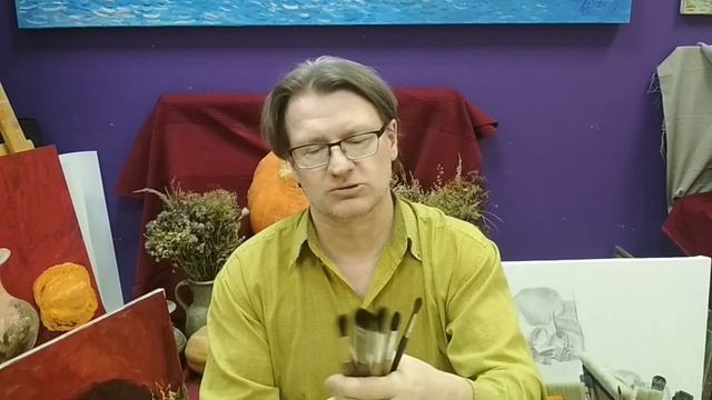 Какие кисти бывают для живописи маслом,акрилом, акварелью, темперой, гуашью. смотреть онлайн