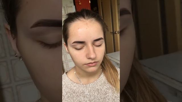 Окрашивание бровей краской смотреть онлайн
