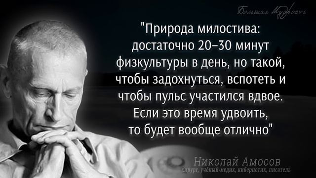 Николай Амосов, мудрость легендарного хирурга, Цитаты и мудрые советы, меняющие жизнь смотреть онлайн