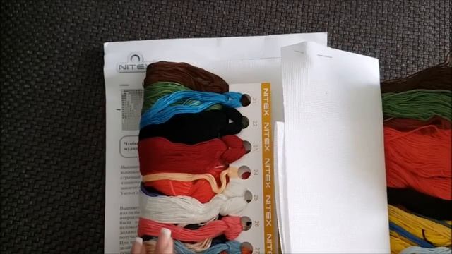 Вышивка. Обзор Набора "Городецкие мотивы" от фирмы NITEX. смотреть онлайн