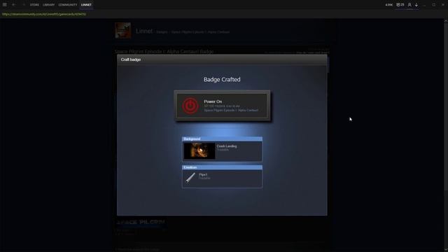 Crafting Space Pilgrim Episode I Alpha Centauri Level 1 Badge Power On Steam смотреть онлайн