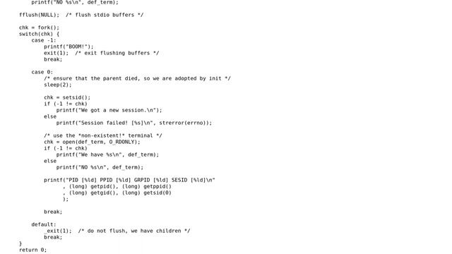 Unix & Linux: How can I print output whilst detached from controlling terminal? смотреть онлайн