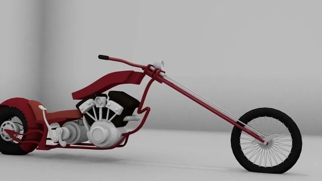 Geometric Models Labs # 2020-015 [HD] мотоцикл в стилі big bear choppers смотреть онлайн