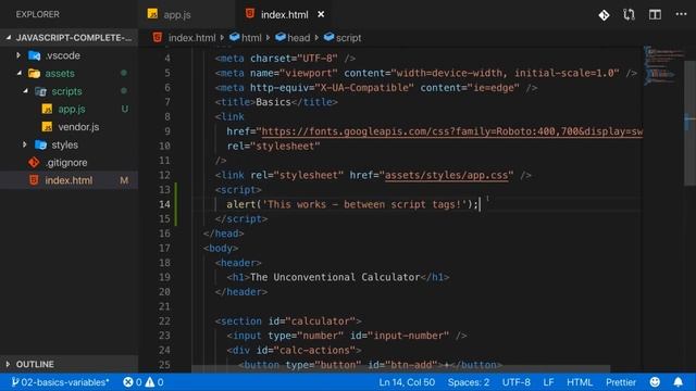 4 Adding JavaScript to the Website | Complete Javascript Guide смотреть онлайн