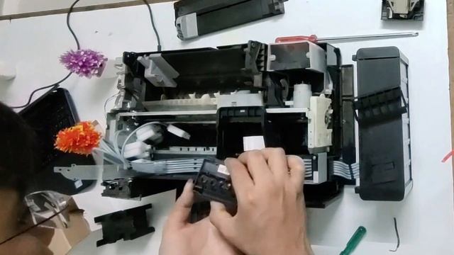 How to repair printer head | Epson l805 head replacement | inkjet printer head recovery смотреть онлайн