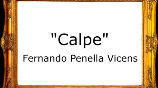 Calpe - Fernando Penella Vicens [Pasodoble] смотреть онлайн