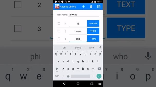 Android Access Database Manager (Pro) - create a database save photo смотреть онлайн