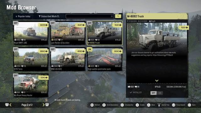 SNOWRUNNER LATEST NEWS MODS BROWSER PROBLEMS CONSOLE MODS смотреть онлайн