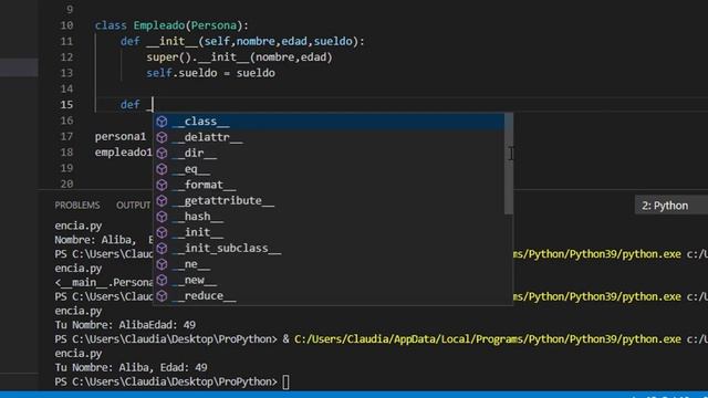Tutorial Programación Python – 22 Herencia __str__ - Programación Orientada a Objetos смотреть онлайн