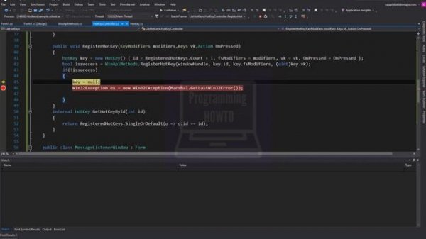 How To Create Keyboard Shortcut Keys in C# Part 3 | Create Global Hotkeys Using RegisterHotKey API