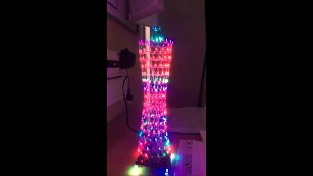 Светодиодная LED (RGB) башня. Музыкальный эквалайзер. Kit набор для пайки смотреть онлайн